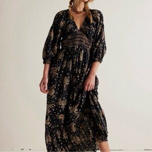 Free People Golden Hour NWT maxi dress women’s size large